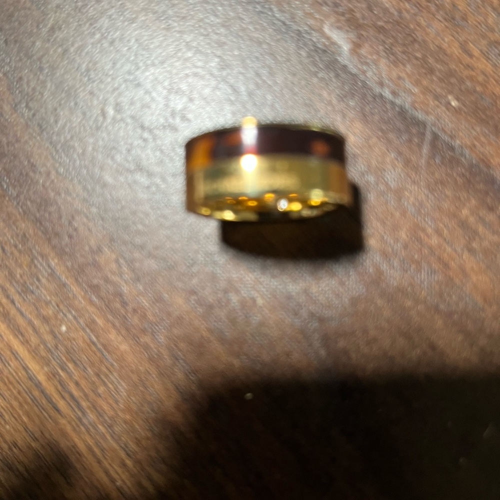 Michael Kors 2 tone band ring size 8